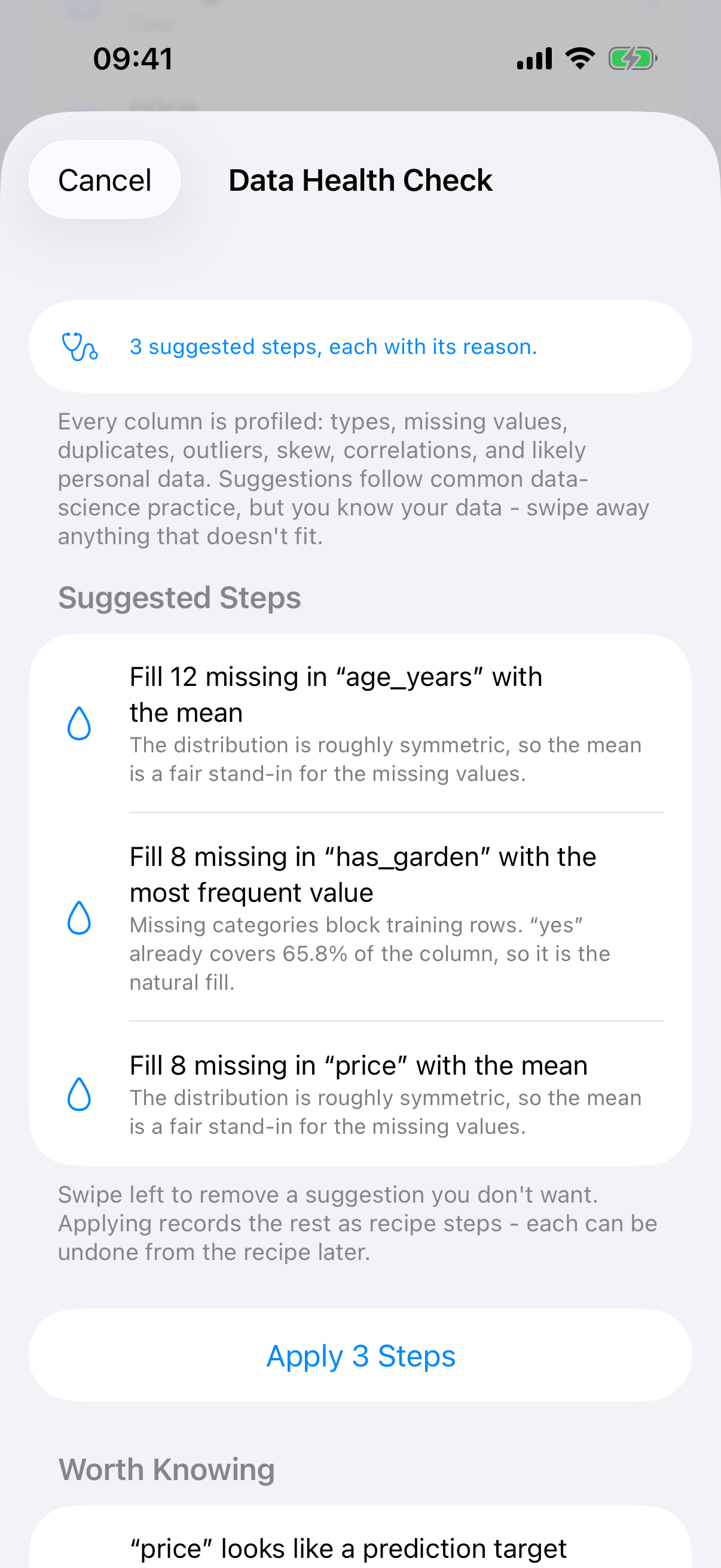 data health check