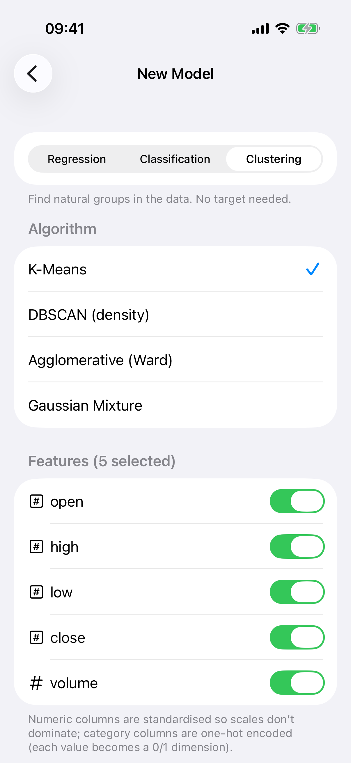 clustering setup