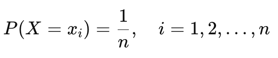 Discrete Uniform Formula