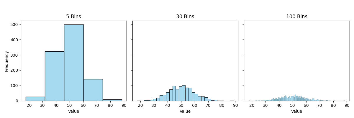 Histogram bins