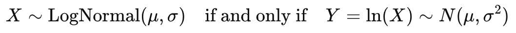 Log Normal Formula