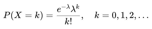 Poisson PMF Formula
