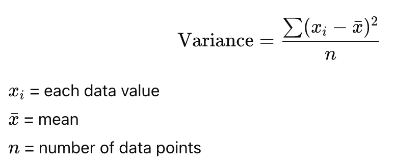 Variance Formula
