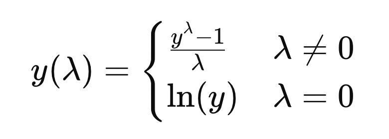 Box-Cox Formula