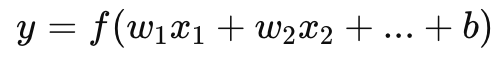 machine learning fundamentals neurone equation
